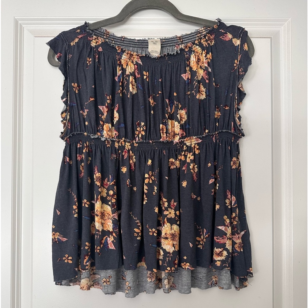 Free People Floral Blouse